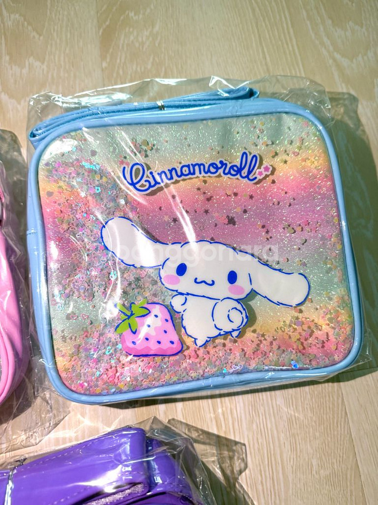 산리오 블링블링 크로스백 핸드폰 도시락 가방 새상--2