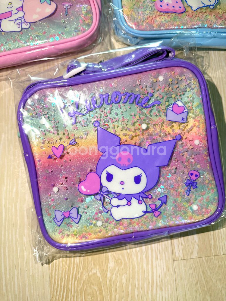 산리오 블링블링 크로스백 핸드폰 도시락 가방 새상--3