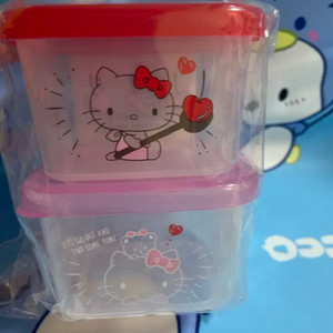 키티 전자레인지 용기 2p