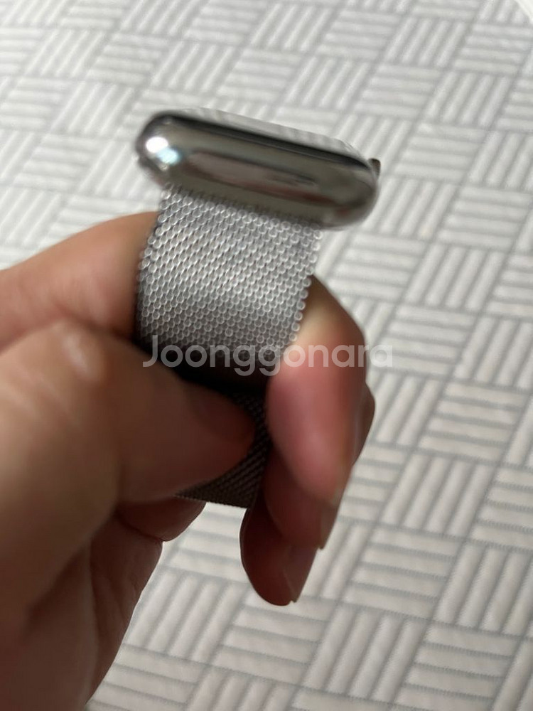 애플워치7 41mm 스테인리스 팝니다--2