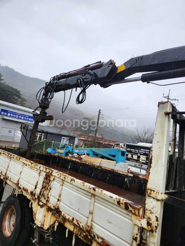 5톤 집게 크레인 크래인 집게크레인 파레트 크레인만--4