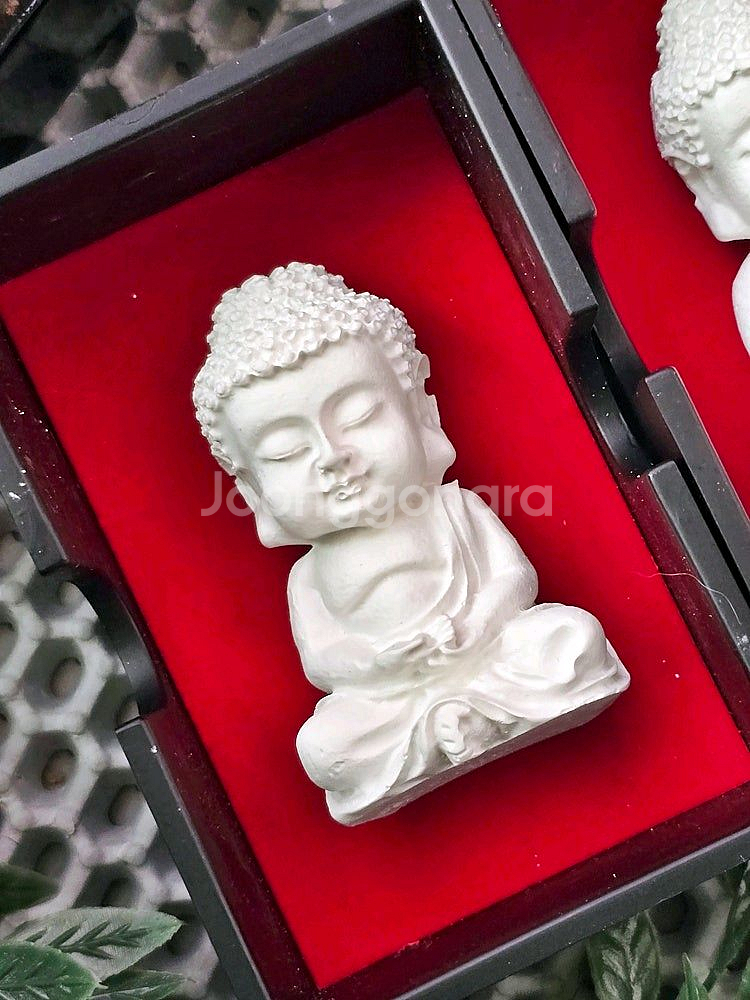 화이트부처님석고방향제 석가탄신일 2개 자개케이스제공--2