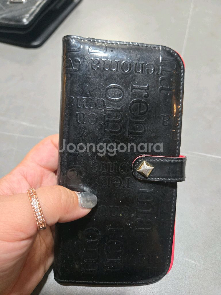 레노마 블랙 카드지갑--0