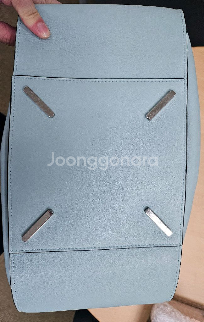 로에베 해먹백 미듐 에쉬그레이 신상품급--5