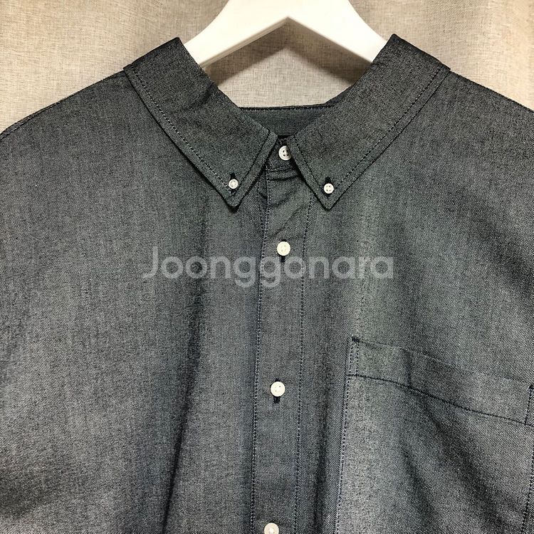 (새상품) 컨버스 차콜 그레이 버튼다운 셔츠 (L)--8