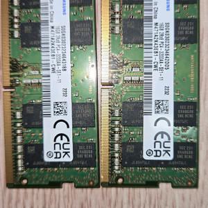 노트북 DDR4 16GB 3200*2팝니다
