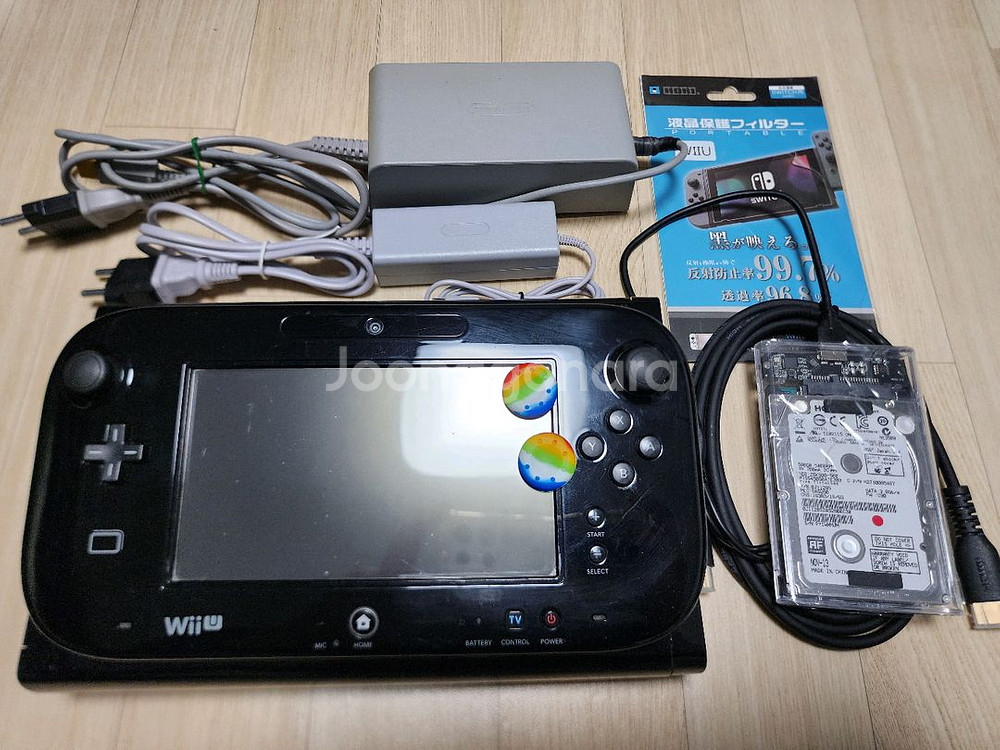 닌텐도 위유 wii u 검정색 한글 완전판--1