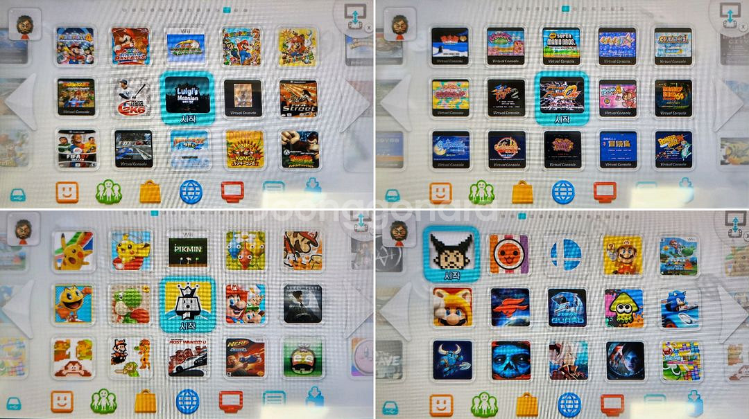 닌텐도 위유 wii u 검정색 한글 완전판--3