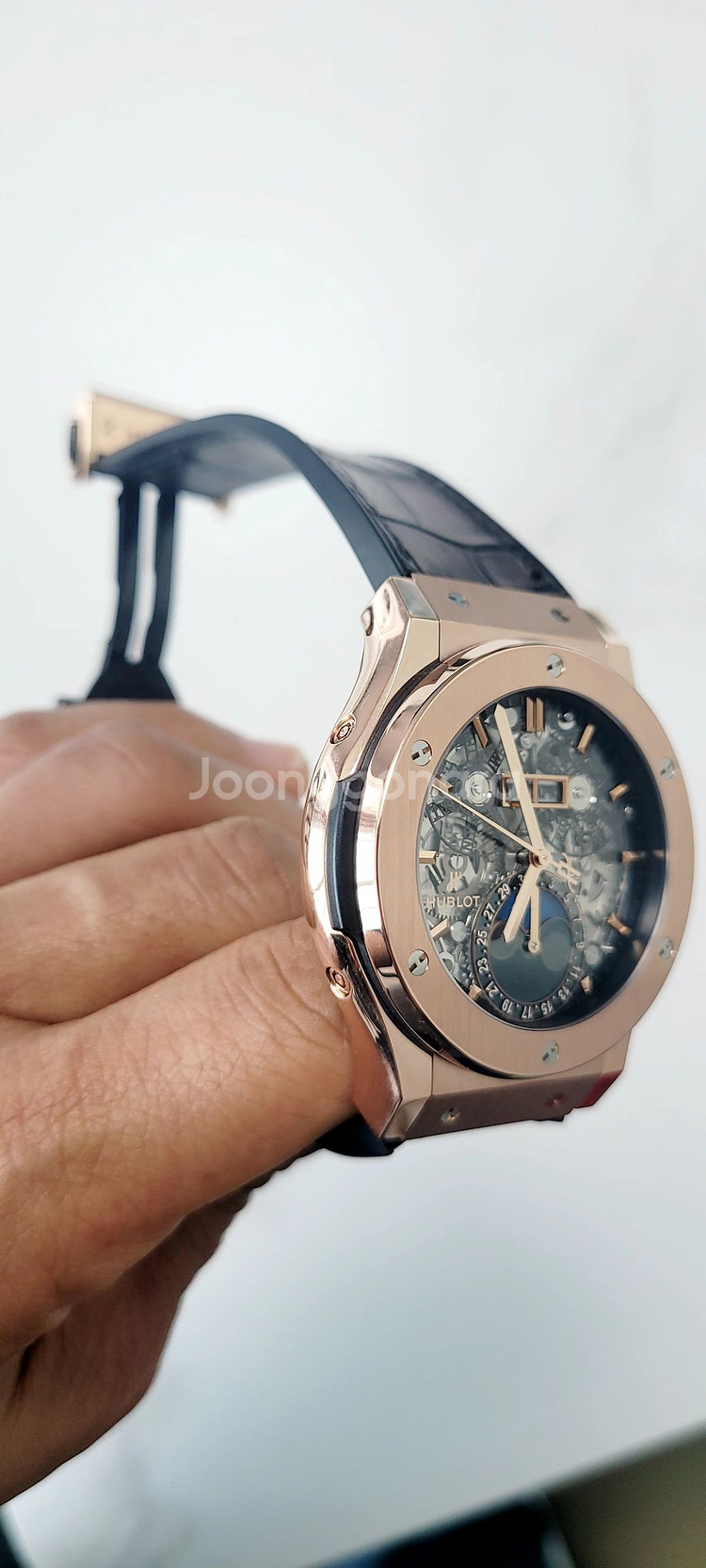 위블로 클래식 퓨전 문페이즈 18K 킹 로즈골드42mm--5