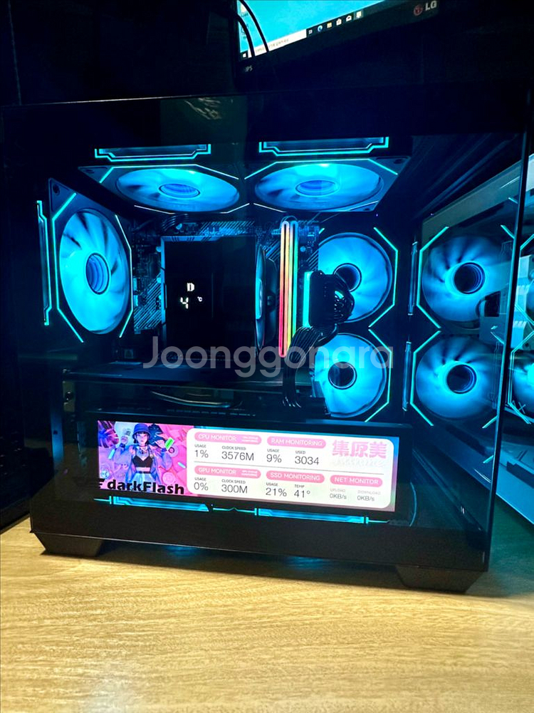 데스크탑 팝니다. 게이밍·영상편집·블랙 튜닝 완성!--5