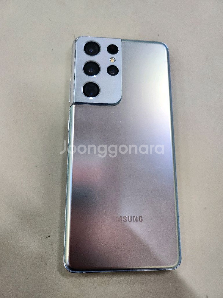 갤럭시S21울트라 256GB 실버 자급제 상태굿 입니다--3