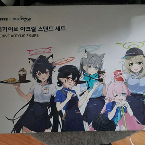 블루아카이브 이디야 커피 아크릴스탠드 세트