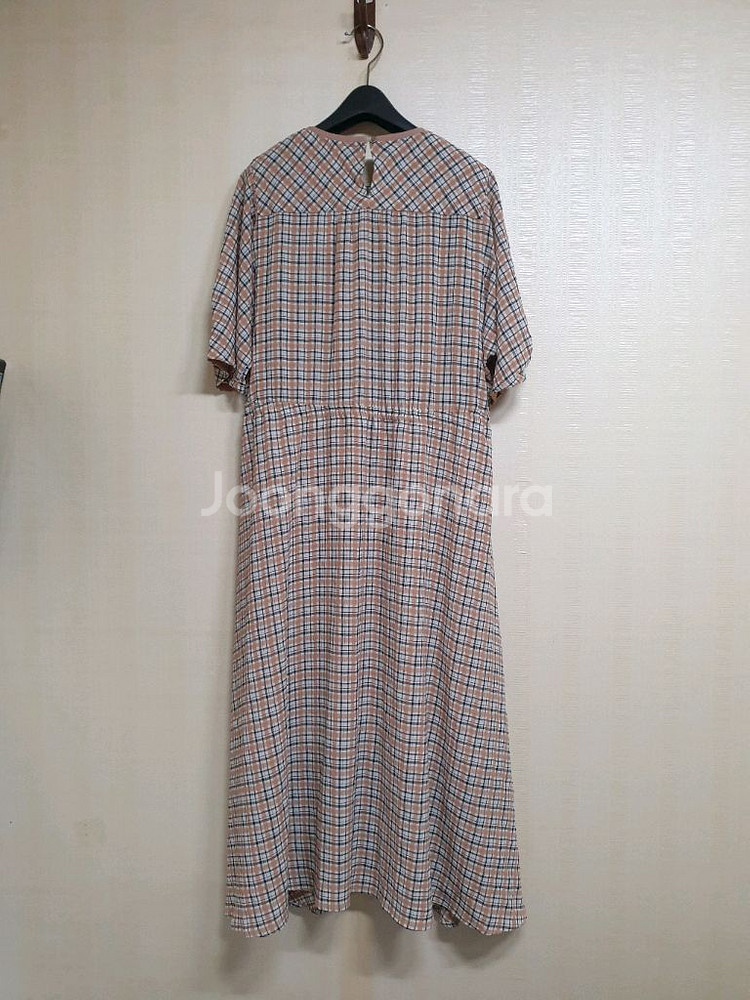 써스데이아일랜드 체크 원피스/M--4