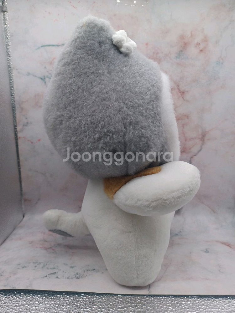 코네코짱 점박이 회색후드 30cm--3