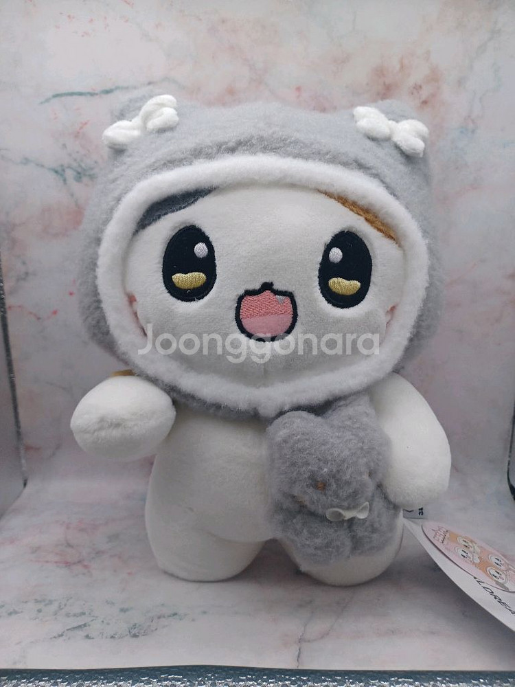 코네코짱 점박이 회색후드 30cm--0