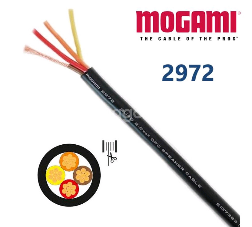 MOGAMI[2972]스피커케이블 3M 1조(배송포함)--4