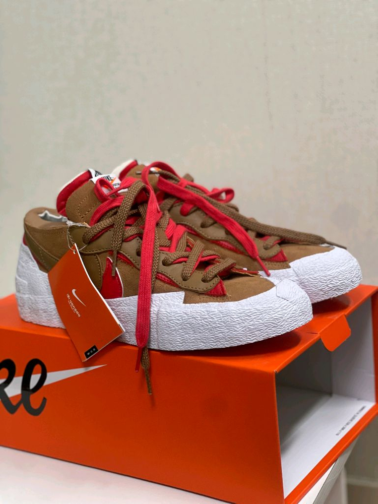 나이키 신발 265 사카이 블레이져 로우 브리티쉬 탄 이미지