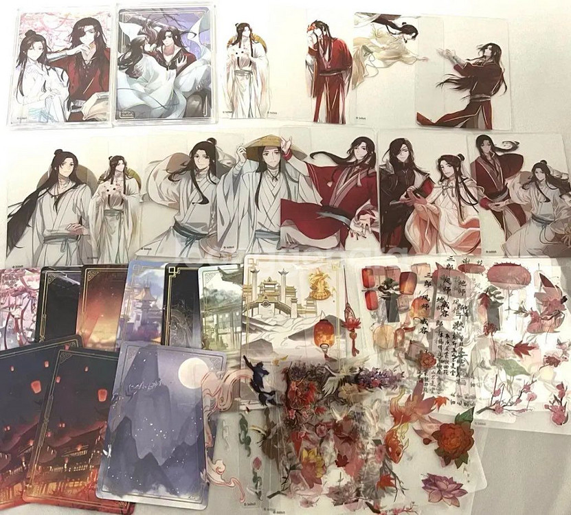 천관사복 미니돌 공식굿즈 아크릴 카드 스티커 화성 사련--0