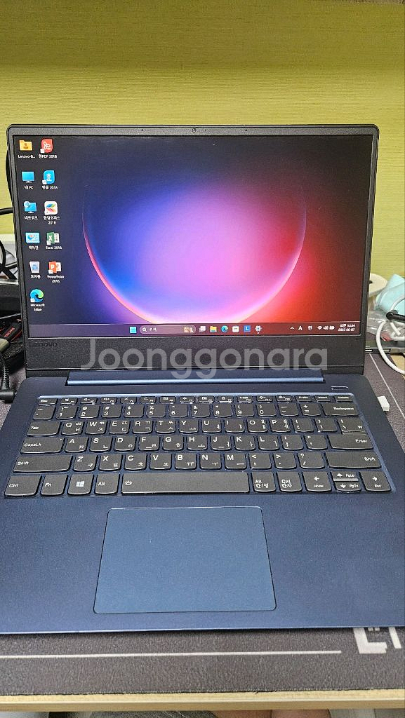 레노버 14인치노트북 i7-8g-256g 블루색상--0