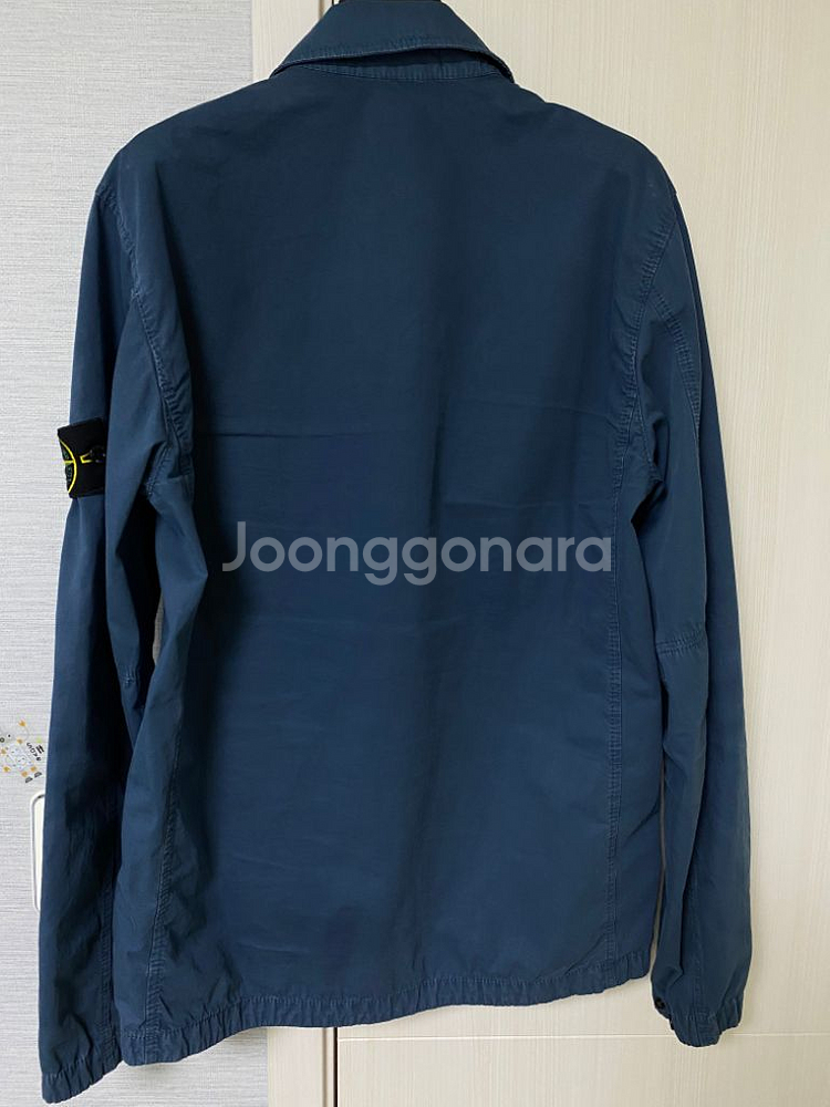 [S] 21fw 스톤아일랜드 올드이펙트 오버셔츠 블루--2