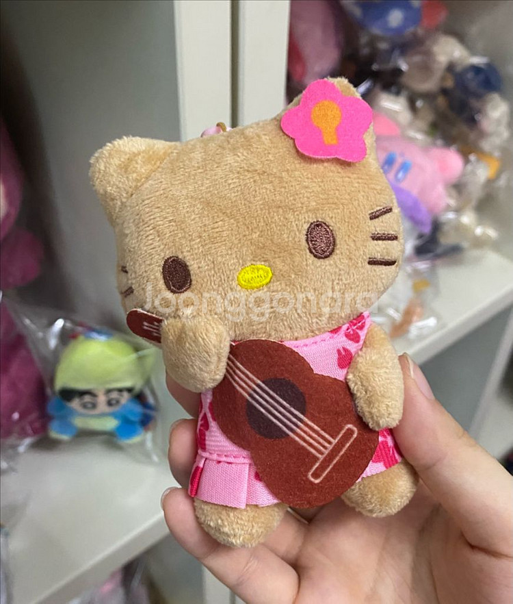 헬로키티 하와이 여름 태닝키티 인형 키링--0