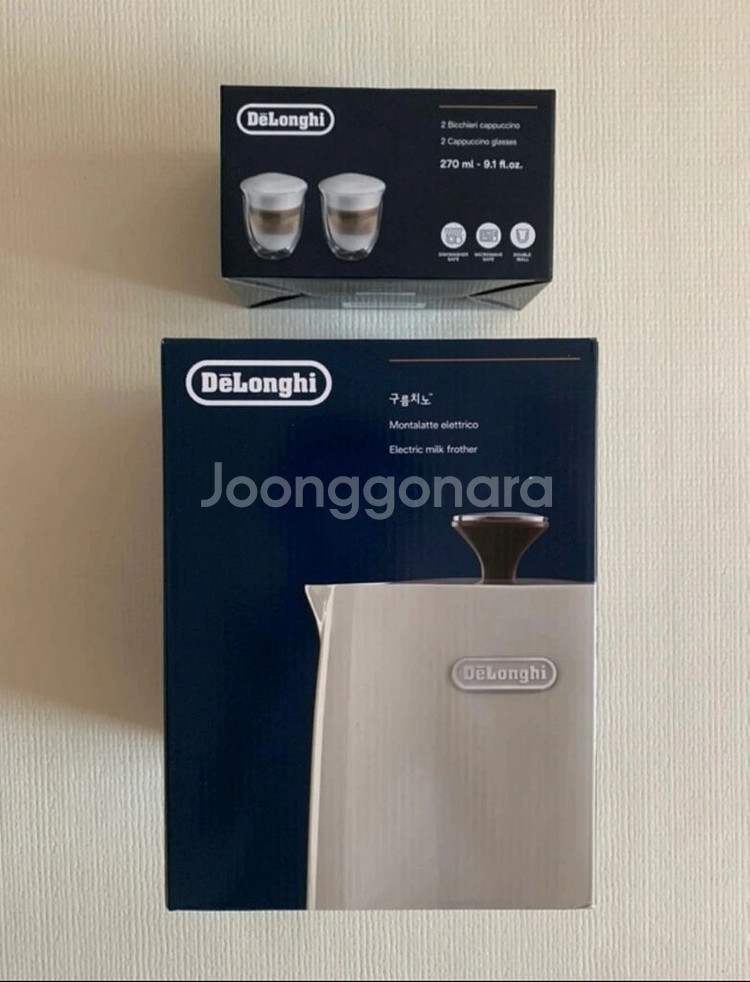 [미개봉] 드롱기 구름치노+카푸치노잔--0