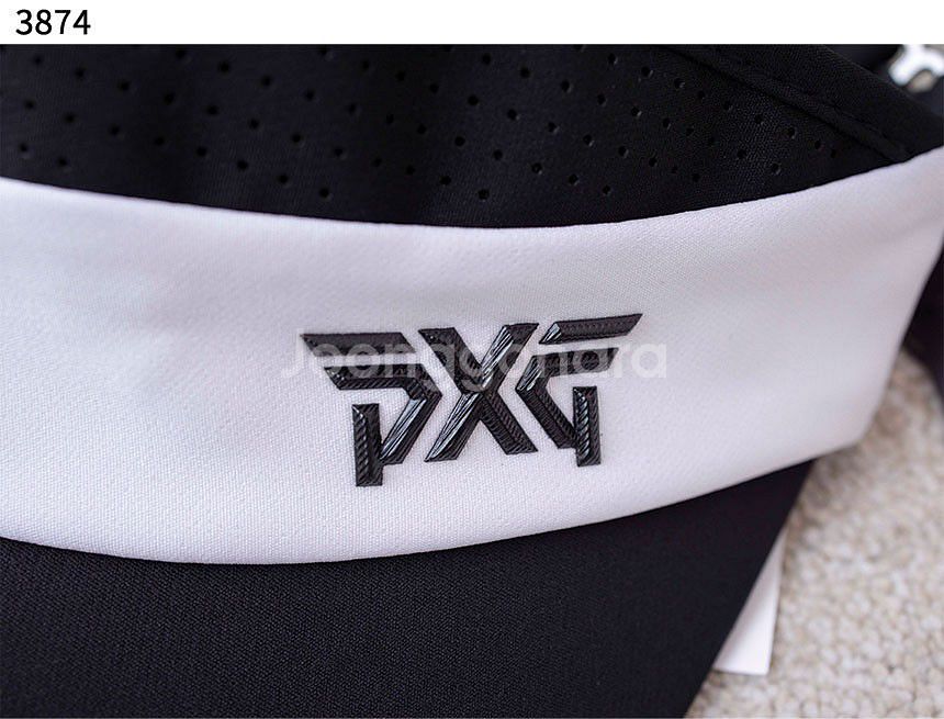 PXG 골프 우먼 로고 밴드 와이드 썬 바이저 캡--2