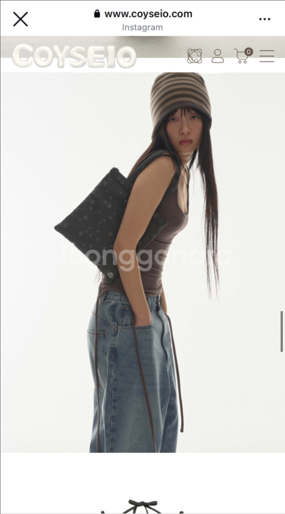 코이세이오 coyseio 홀터넥 슬리브리스 차콜--2