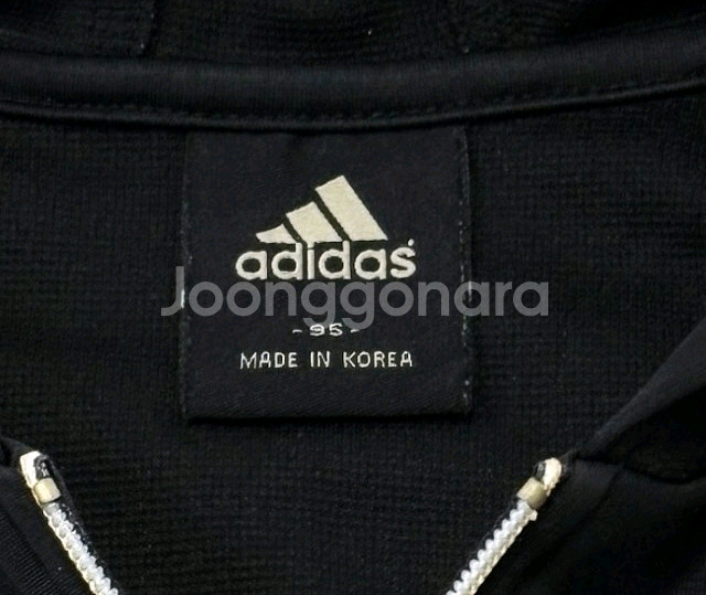 아디다스 금장 블랙 여자 후드 져지집업 95/M--2