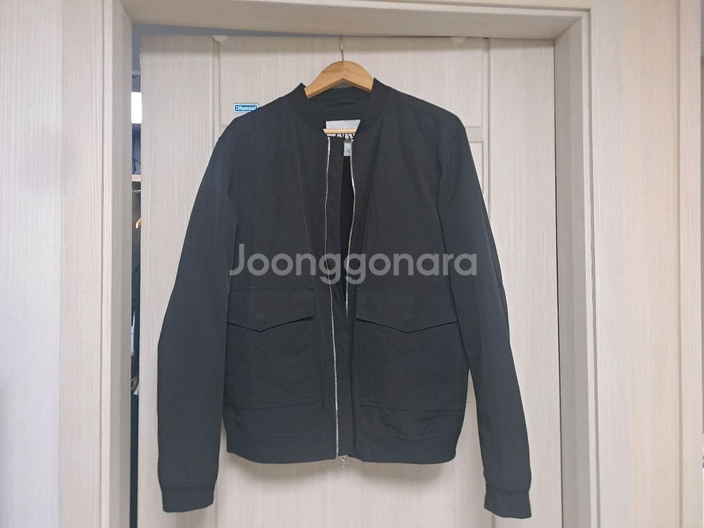 자라 블랙 자켓 L 블루종 항공점퍼 스타일--0