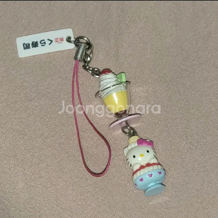 스위트 디저트 푸딩 딸기 컵 키티스트랩 고전 헬로키티--0