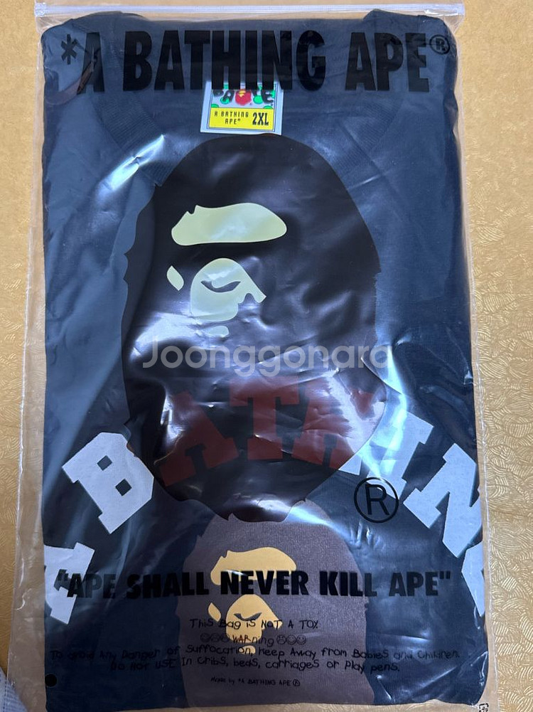 <새제품>베이프 컬리지 티셔츠 2XL--4