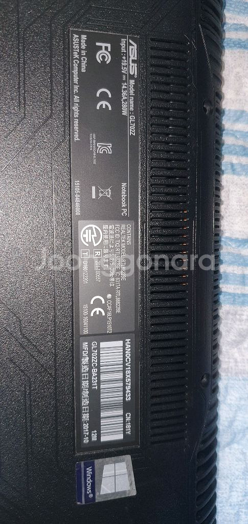 노트북 게이밍노트북 아수스 gl702zc 라이젠. 부품--3