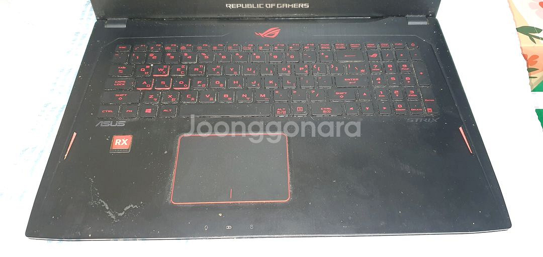 노트북 게이밍노트북 아수스 gl702zc 라이젠. 부품--1