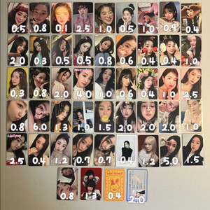 레드벨벳 아이린 슬기 웬디 조이 예리 포카 양도
