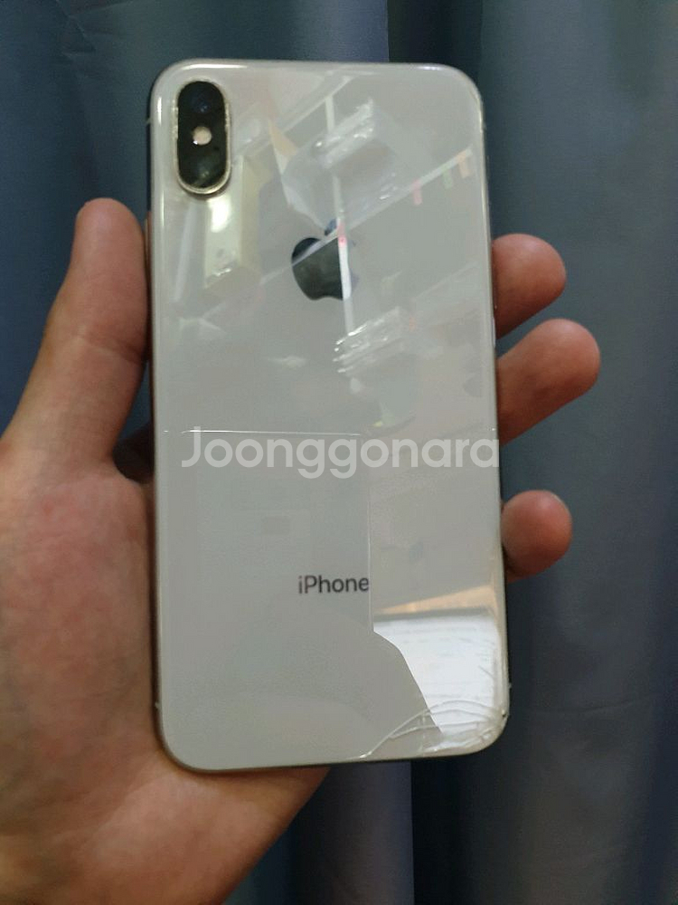 아이폰X 64g 실버--1