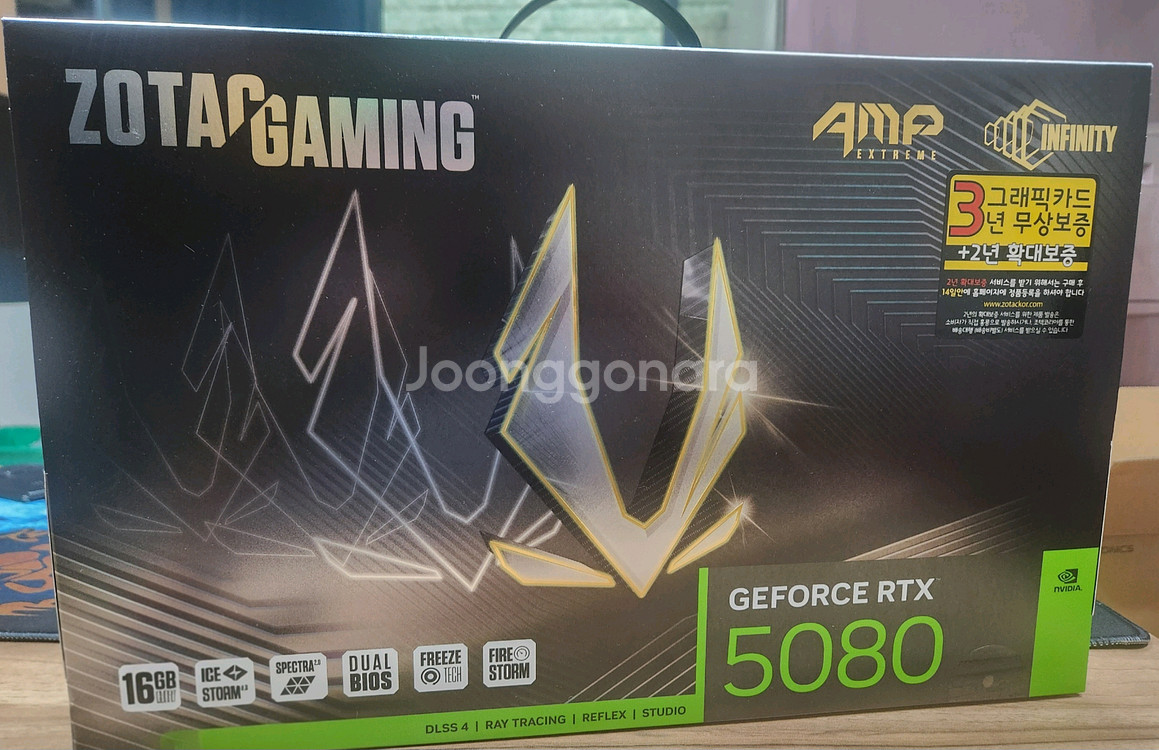 zotac amp rtx 5080 미개봉 새제품--2