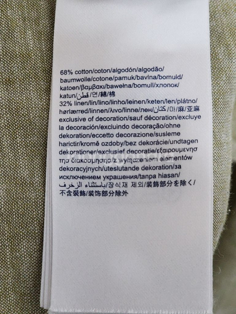 (L) 타미힐피거 린넨셔츠 솔리드 마남방 토미 캐주얼--4