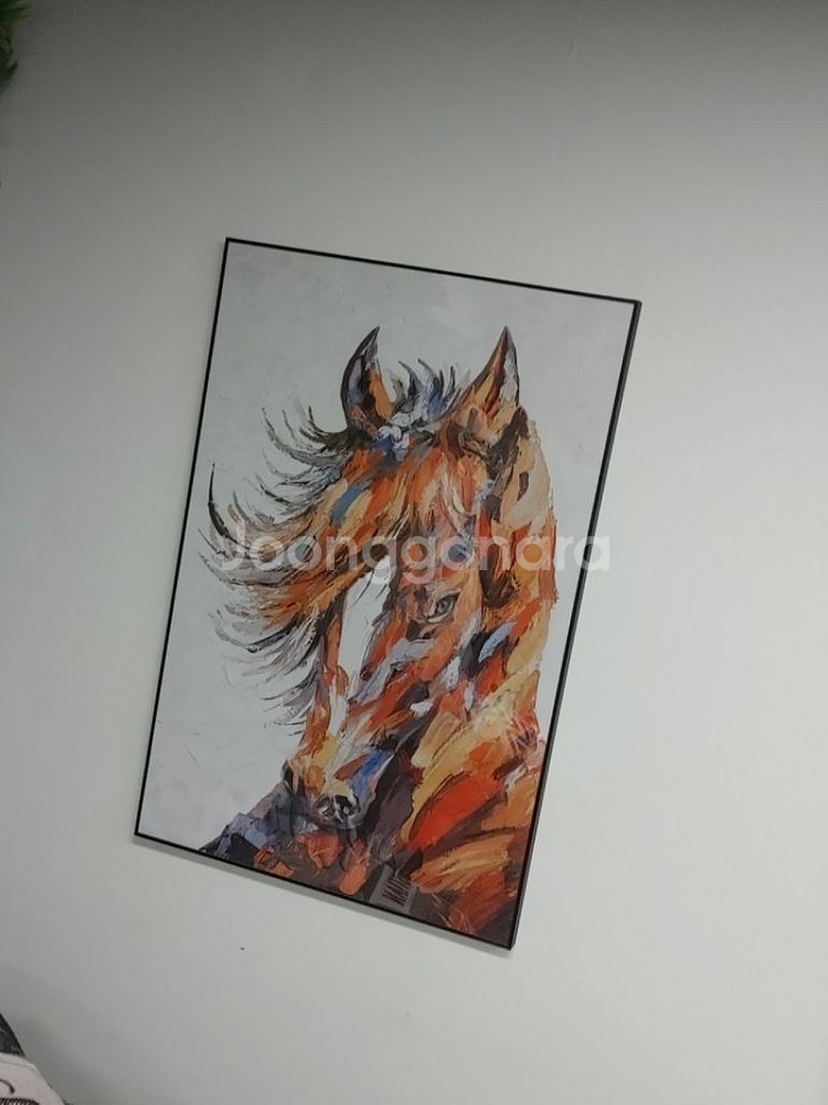 말그림 말액자 유화그림 초대형액자 그림액자 대형그림 팜--2