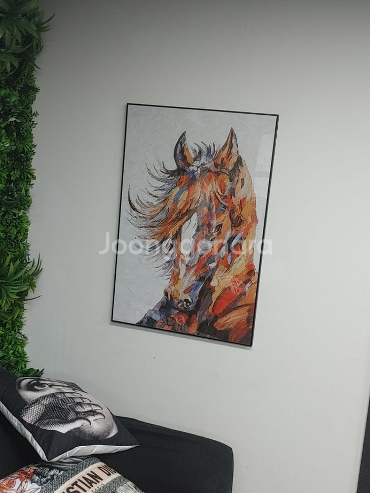 말그림 말액자 유화그림 초대형액자 그림액자 대형그림 팜--3