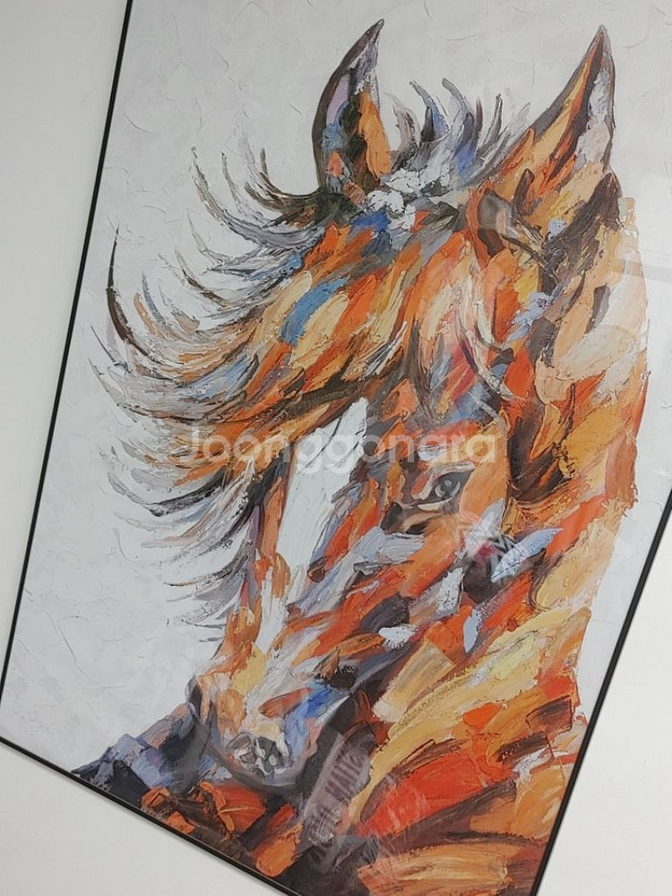 말그림 말액자 유화그림 초대형액자 그림액자 대형그림 팜--4