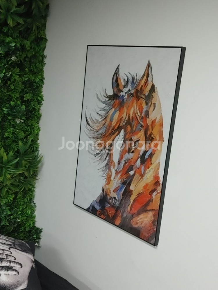 말그림 말액자 유화그림 초대형액자 그림액자 대형그림 팜--5