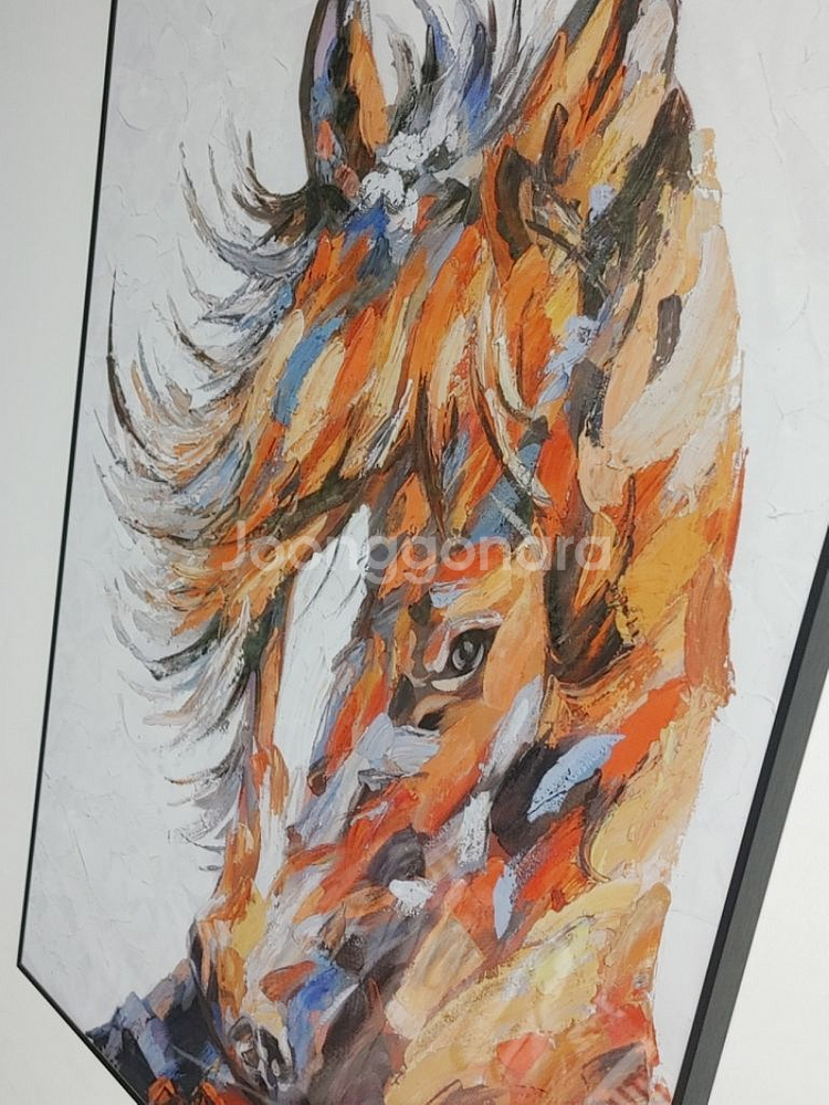 말그림 말액자 유화그림 초대형액자 그림액자 대형그림 팜--8