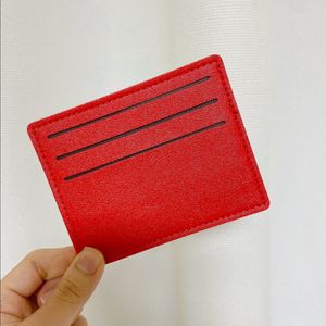 슬림 레드 카드지갑