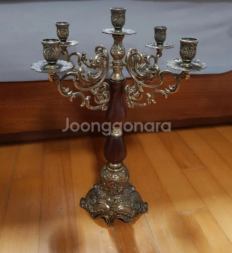(엔틱) ** 파리 목조 촛대 인테리어 소품 장식품 *--1