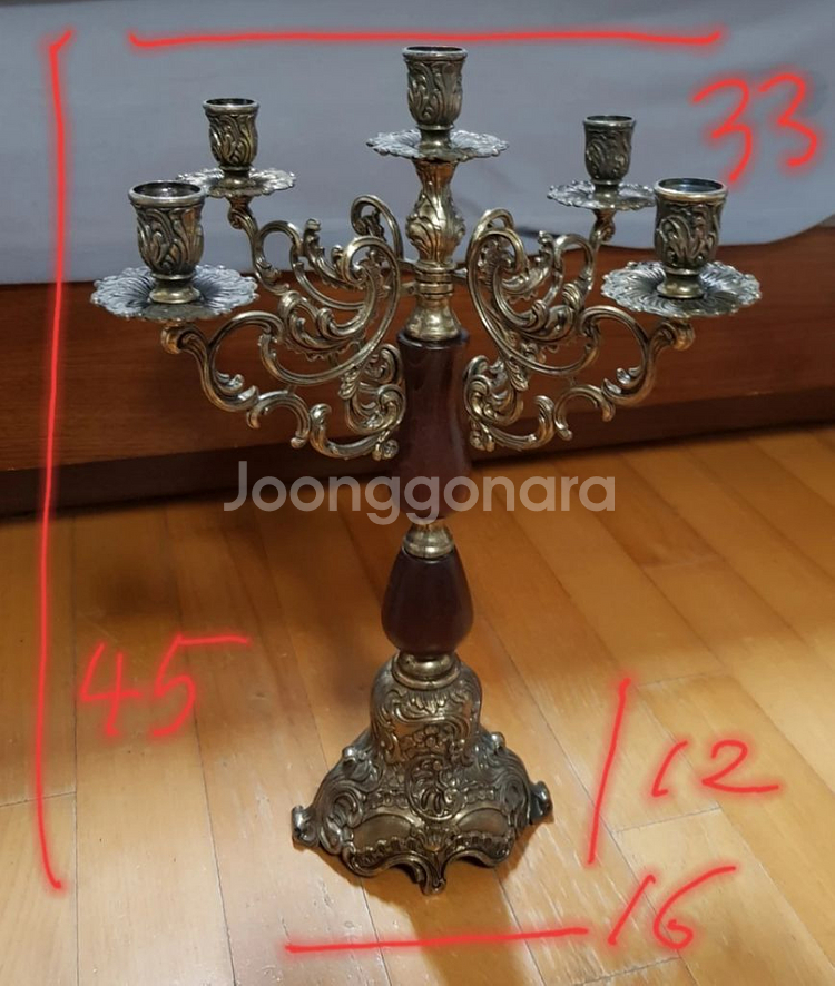 (엔틱) ** 파리 목조 촛대 인테리어 소품 장식품 *--4