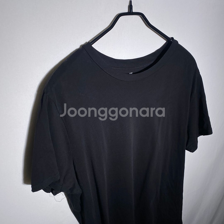 L)H&M 루즈핏 반팔 티셔츠--0