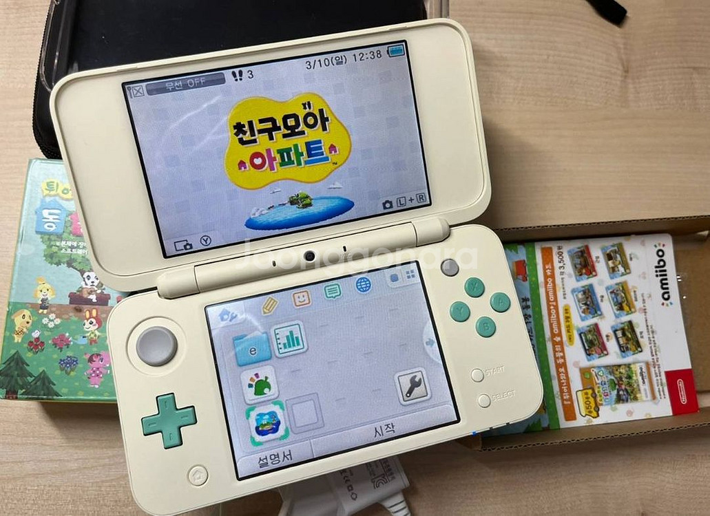 닌텐도 2ds xl 동물의숲 에디션 판매합니다 튀동숲--1