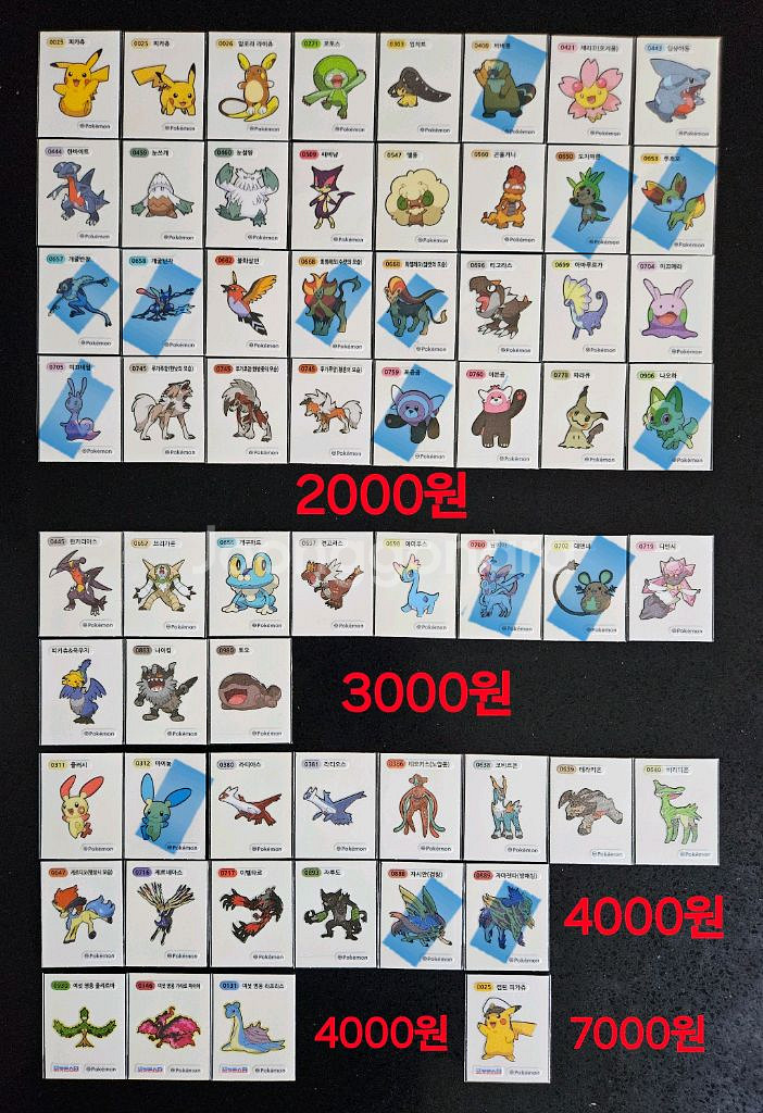 포켓몬 시즌3 신상 띠부씰 여섯영웅 캡틴피카츄 띠부실--1