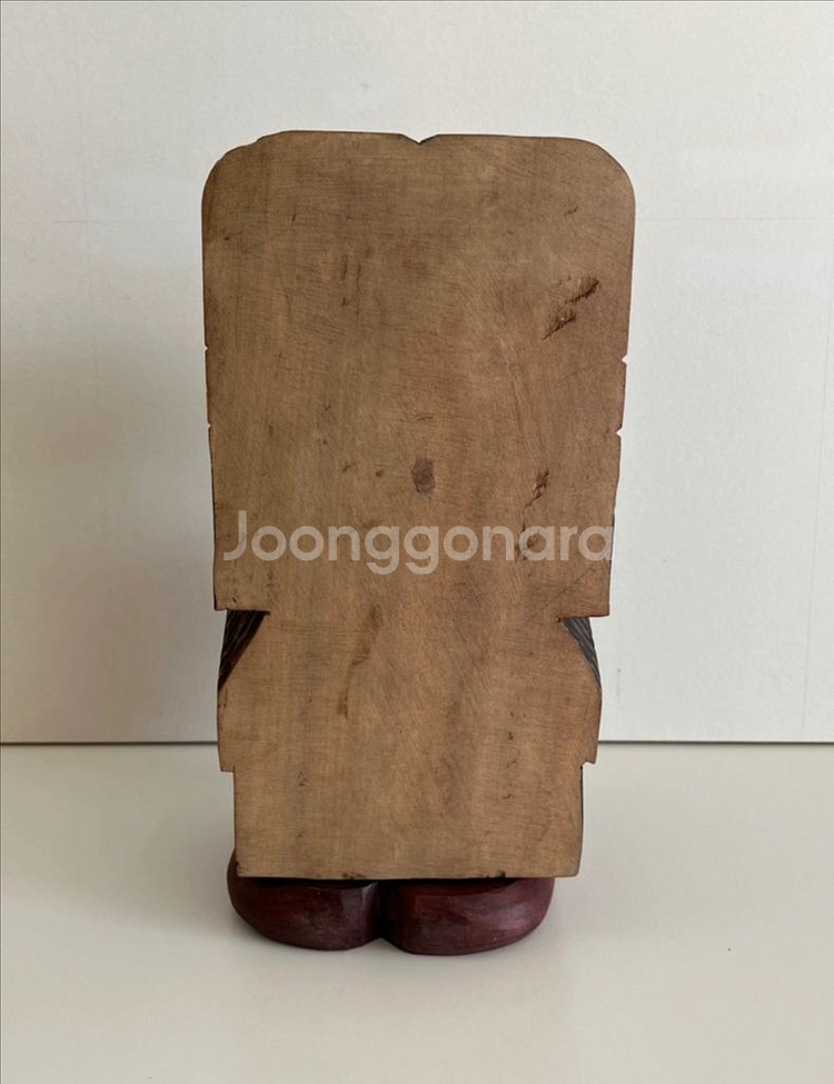 인디오 삐까로 희귀한 칠레 원주민 빈티지 나무 조각상--4